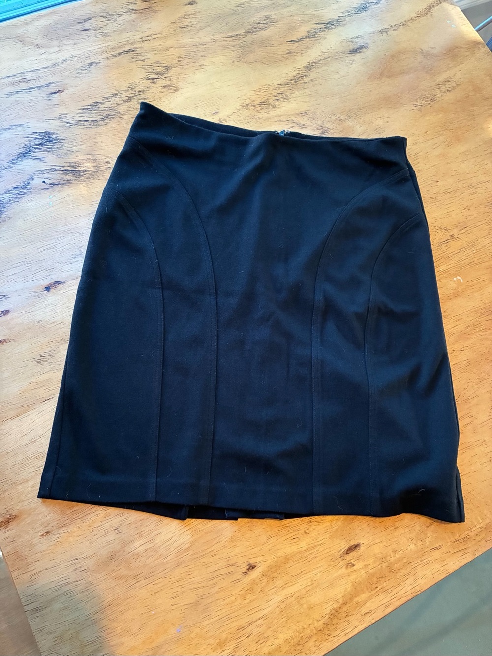 NY Collection Black Tailored Pencil Skirt